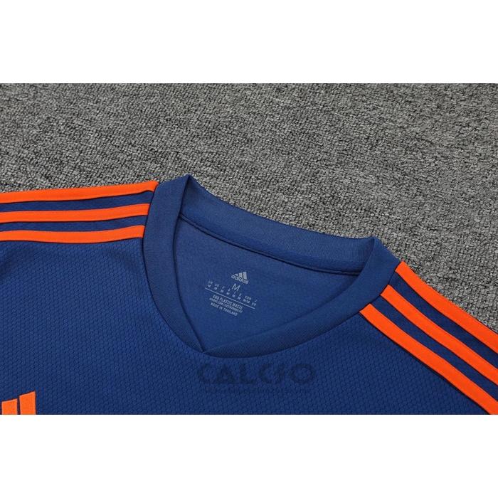 Tuta da Track Manchester United Manica Corta 2022-2023 Blu - Pantaloncini